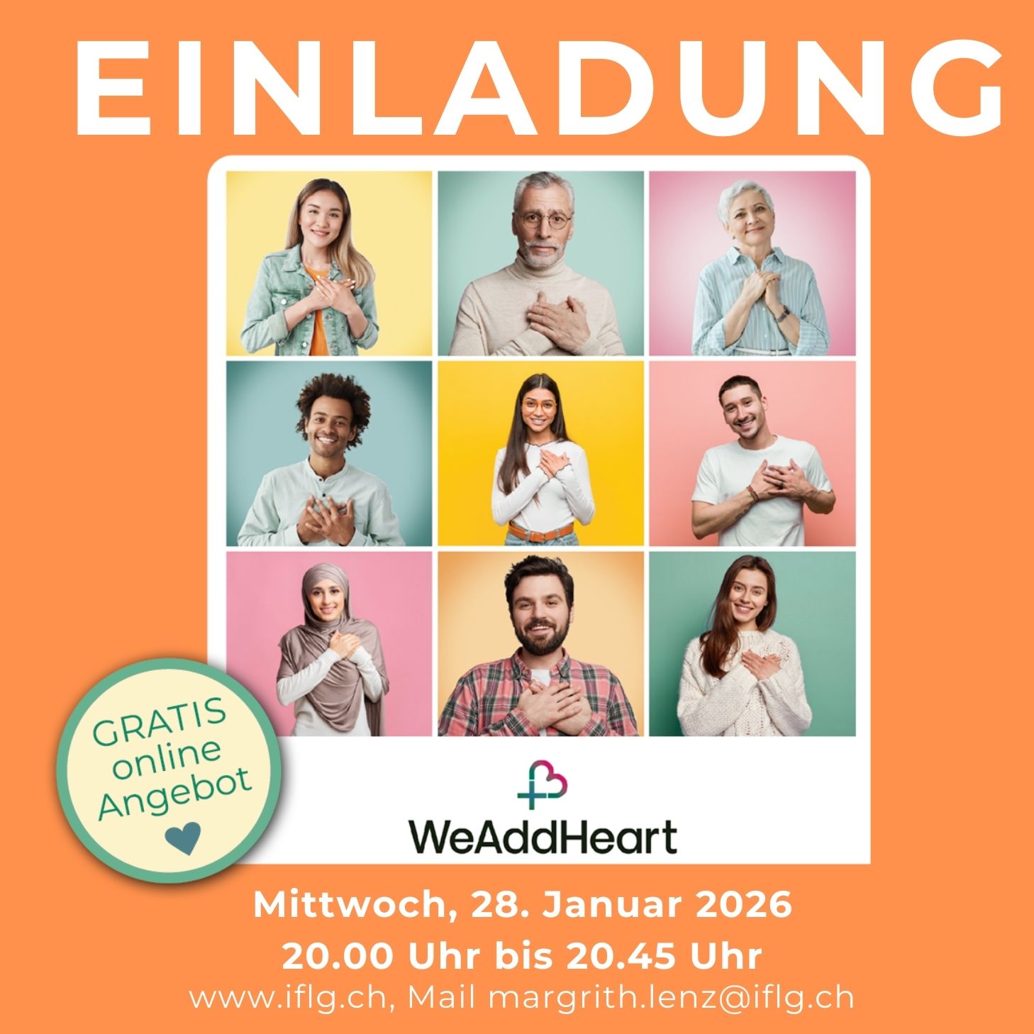 Mittwoch, 28. Januar 2026 20.00 Uhr bis 20.45 Uhr